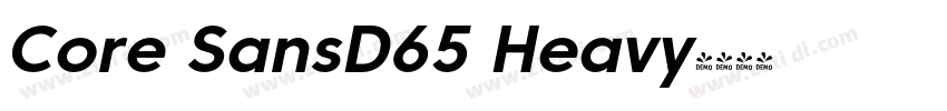 Core SansD65 Heavy字体转换